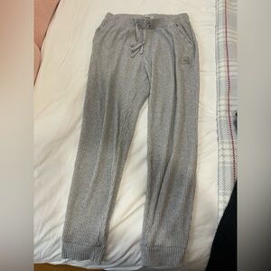 Alo Gray Ribbed Jogger Pants